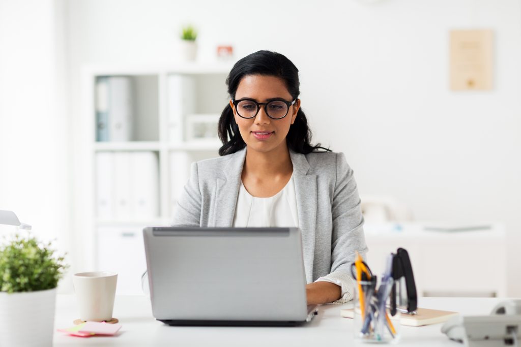 Young professional working from home