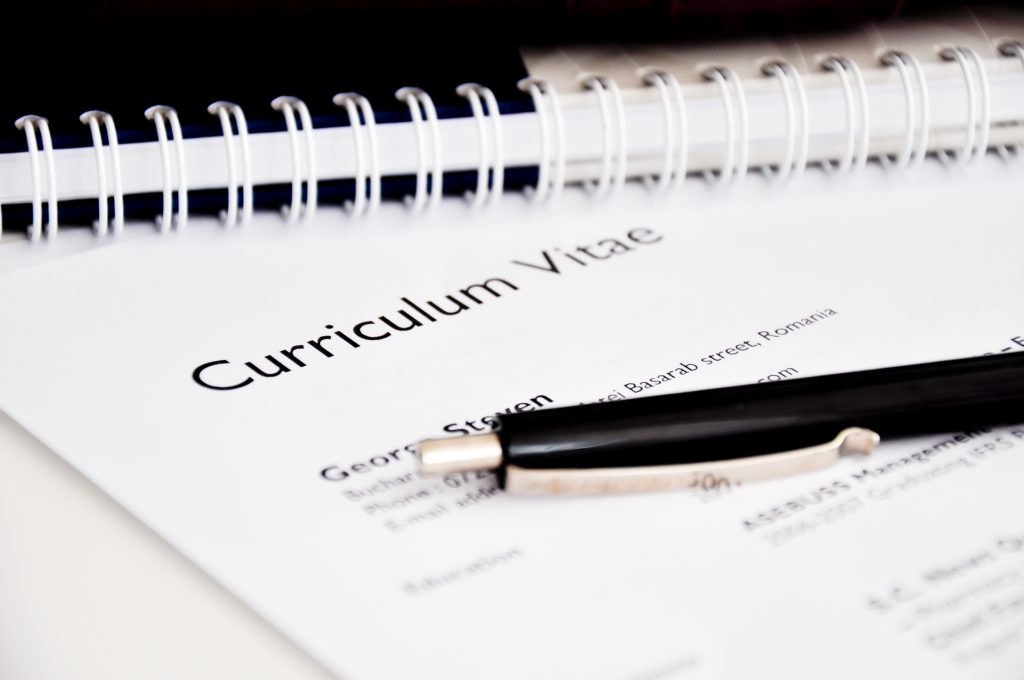 Curriculum vitae and Résumé writing